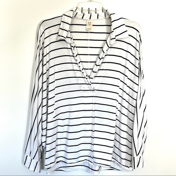 Free People Long Sleeve Can’t Fool Me Stripe Tee Top S - Picture 3 of 8